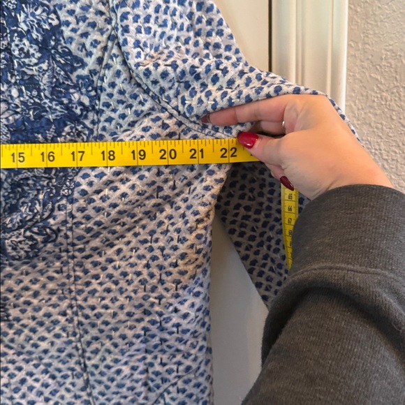 Soft Surroundings Blue Floral Jacket - Picture 8 of 8